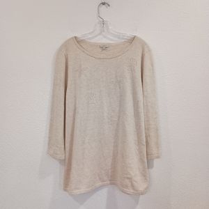 Talbots Seashell Tunic Sweater